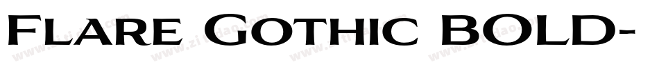 Flare Gothic BOLD字体转换